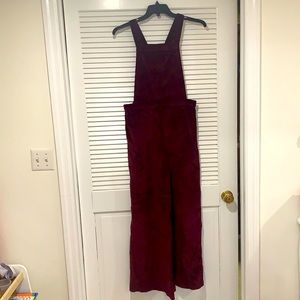 Wide leg courdory Boudreaux overalls